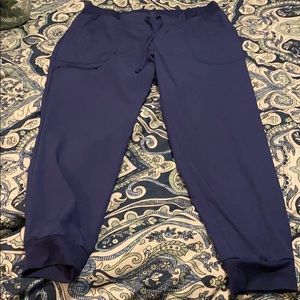 HeartSoul “break free”jogger scrub pants, XL, Navy